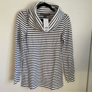 NWT French Connection Cowl Neck Striped Tunic